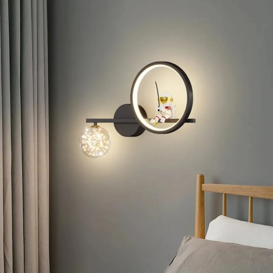 Nordic Modern LED Wall Lamp Children Room Wall Light Minimalist Creative Sconces Indoor Lighting Home Decor Living Room Bedroom