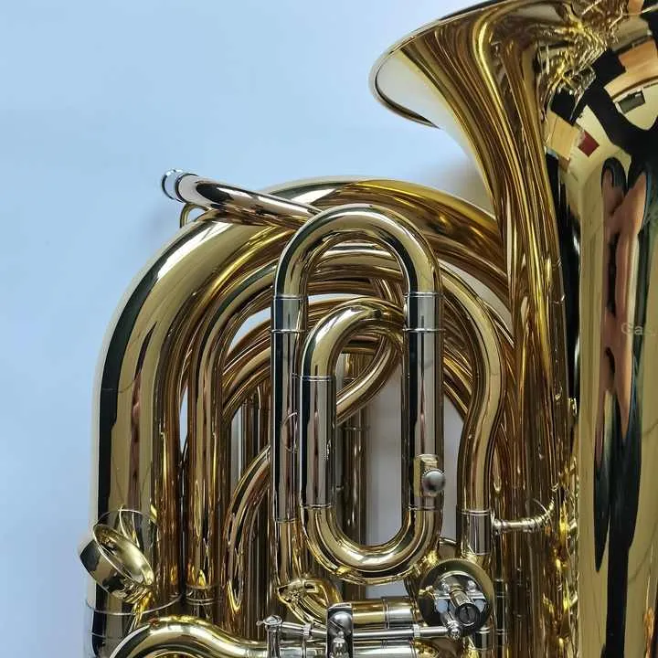 Strumenti musicali in ottone con tuba da viaggio con chiave in Sib