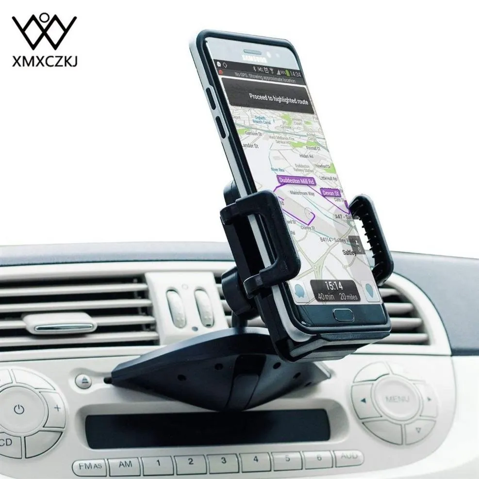 XMXCZKJ Support de téléphone universel pour voiture Support de fente DD Support mobile Support de téléphone portable Support de smartphone dans la voiture pour Iphone X 8 7S C1282M