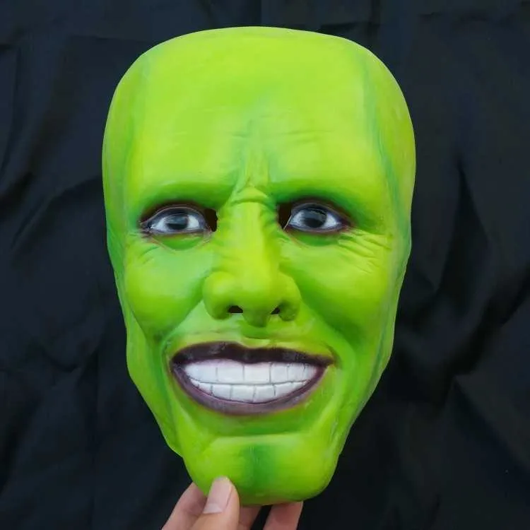 パーティーマスクハロウィーンホラーマスカレードJestanly Jim Carrey Cosplay Loki Prank God Jim Carrey Mask T231201