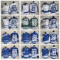 Hockey Jerseys Men Vintage Classic Ice Hockey 93 Doug Gilmour Jersey 64 Stanleycup 29 Felix Potvin 29 Mike Palmateer 21 Borje Salming 17 Wendel Clark Retro