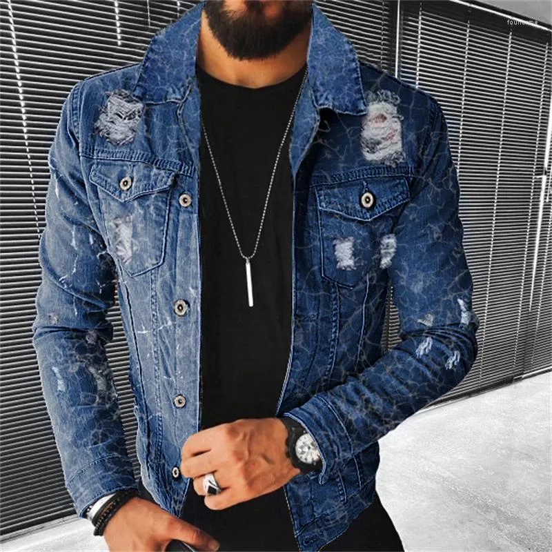 2023 Autumn Mens Pure Cotton Denim Jacket Slim Fit Streetwear Motorcycle Jeans Coat For Men From Fourforme 30.19 DHgate.Com