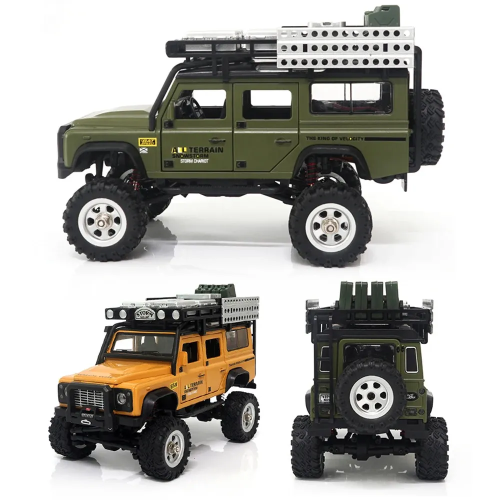 Carro elétrico / RC 1/28 SG2801 Carro RC 2.4G 4x4 Mini Veículo de controle remoto de liga 4WD Caminhão de escalada off-road com luzes brinquedos para crianças 231130