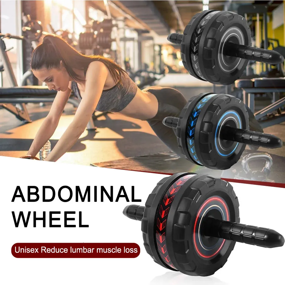 Ab Rollers Abdominal Exercise Roller with Mat Abdominal Fitness Wheel Anti-Slip Indoor Fitness Exercise Equipment 231201