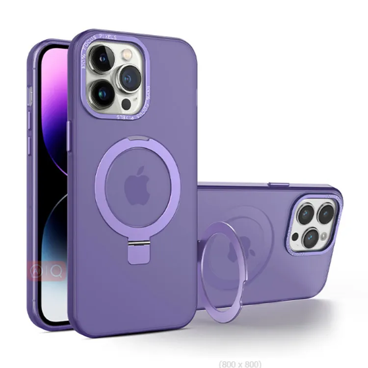 Capa de telefone magnética com suporte com tudo incluído para iPhone15Promax 14 Plus iphone 13 PRO 12 PRO 14 PRO MAX 12