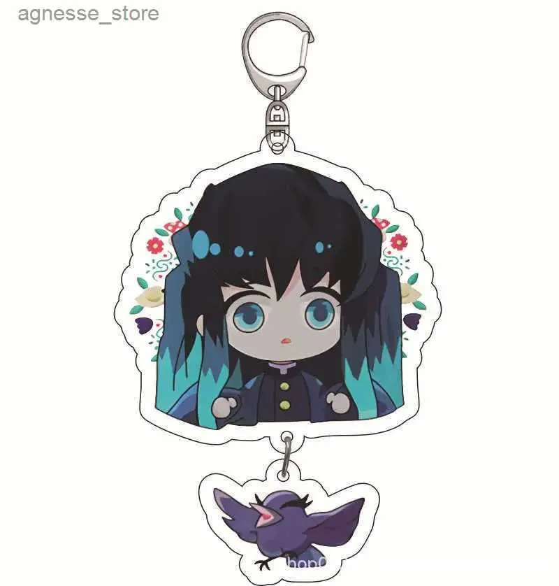 Keychains Lanyards New Blade of Keychain Blade of Keychains Cute Figures Pendant Car Key Chain Fans Gift Anime Jewelry R231201