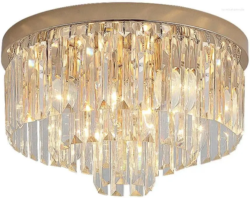 Lustres Plafonnier en cristal moderne - Luxe de style nordique pour chambre à coucher, hall d'étude, luminaire créatif et chaleureux pour la maison