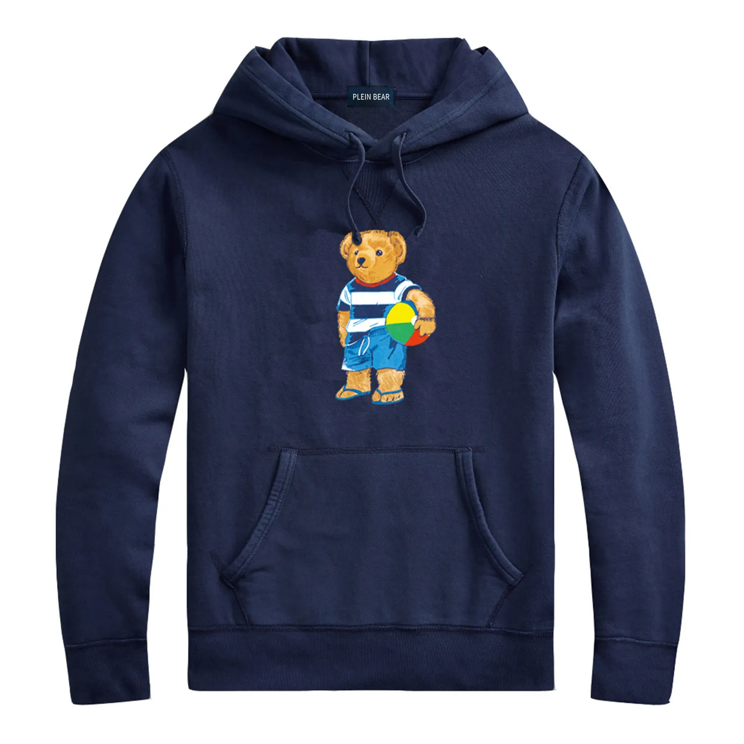 PLEIN BEAR Brand Men's Hoodies & Sweatshirts Warm Thick Sweatshirt Hip-Hop Loose Characteristic Pullover Teddy Bear Luxury Men's Hoodie 9048