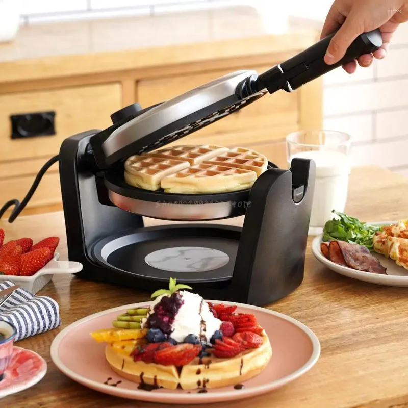 Producenci chleba wielofunkcyjni Waffle Maker Maszyna do pieczenia elektryczna do domu dwustronna Flip Muffin