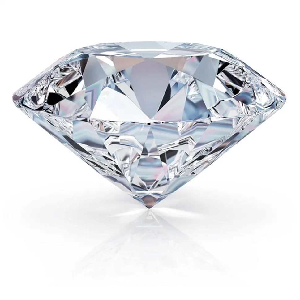 Rinyin Loose Gemstone 2 0CT Diamond White D Color VVS1 Utmärkt Cut 3EX -runda lysande Moissanit med certifikat CJ191219232A