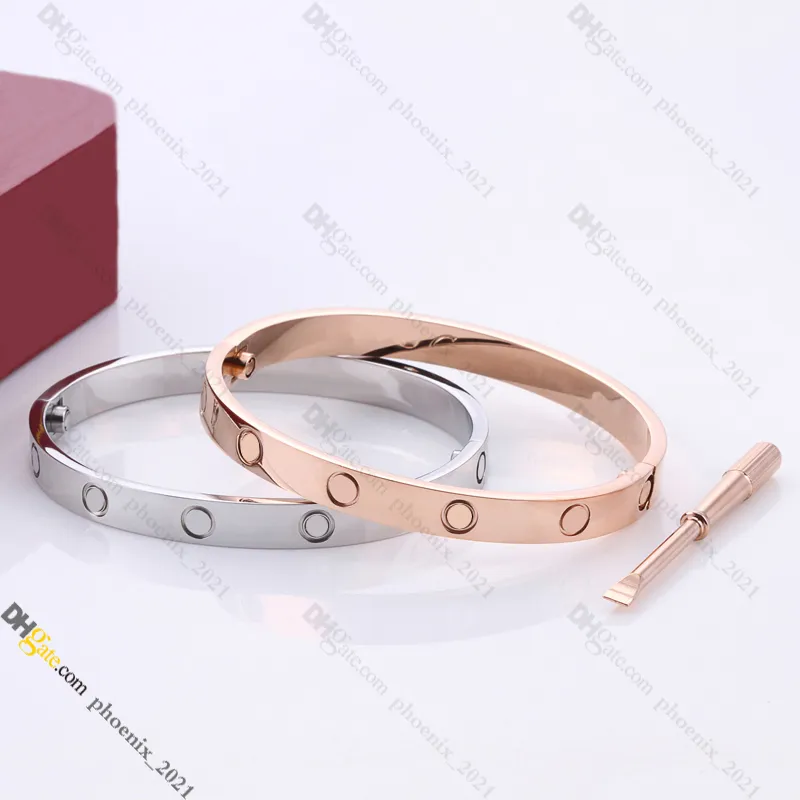 Bracelet Designer Screw Bracelet Jewelry Designer for Women Gold Bracelet Titanium Steel Bangle Gold-Plated Never Fading Non-Allergic, Store/21621802