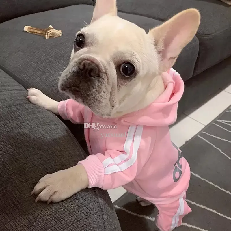 YUEXUAN Designer Dog Pet Clothes Adidog Pet Clothes Chihuahua French Bulldog Winter Warm Dog Apparel Four Legs Dog Jacket Coat Puppy Clothing for Small dogs Outfit