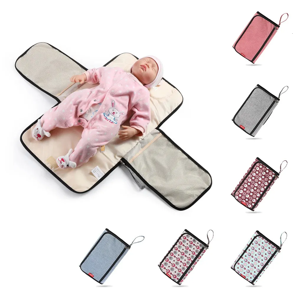 Changing Pads Covers Waterproof Diaper Changing Mat Travel Multifunction Portable Baby Diaper Cover Pad Clean Hand Folding Diaper Bag Soft Flexible T 231201