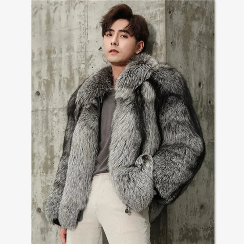 Mens Fur Faux Mink Coat Fur Short Jacket Winter Fashion 231201 From Fan01 241.09 DHgate.Com