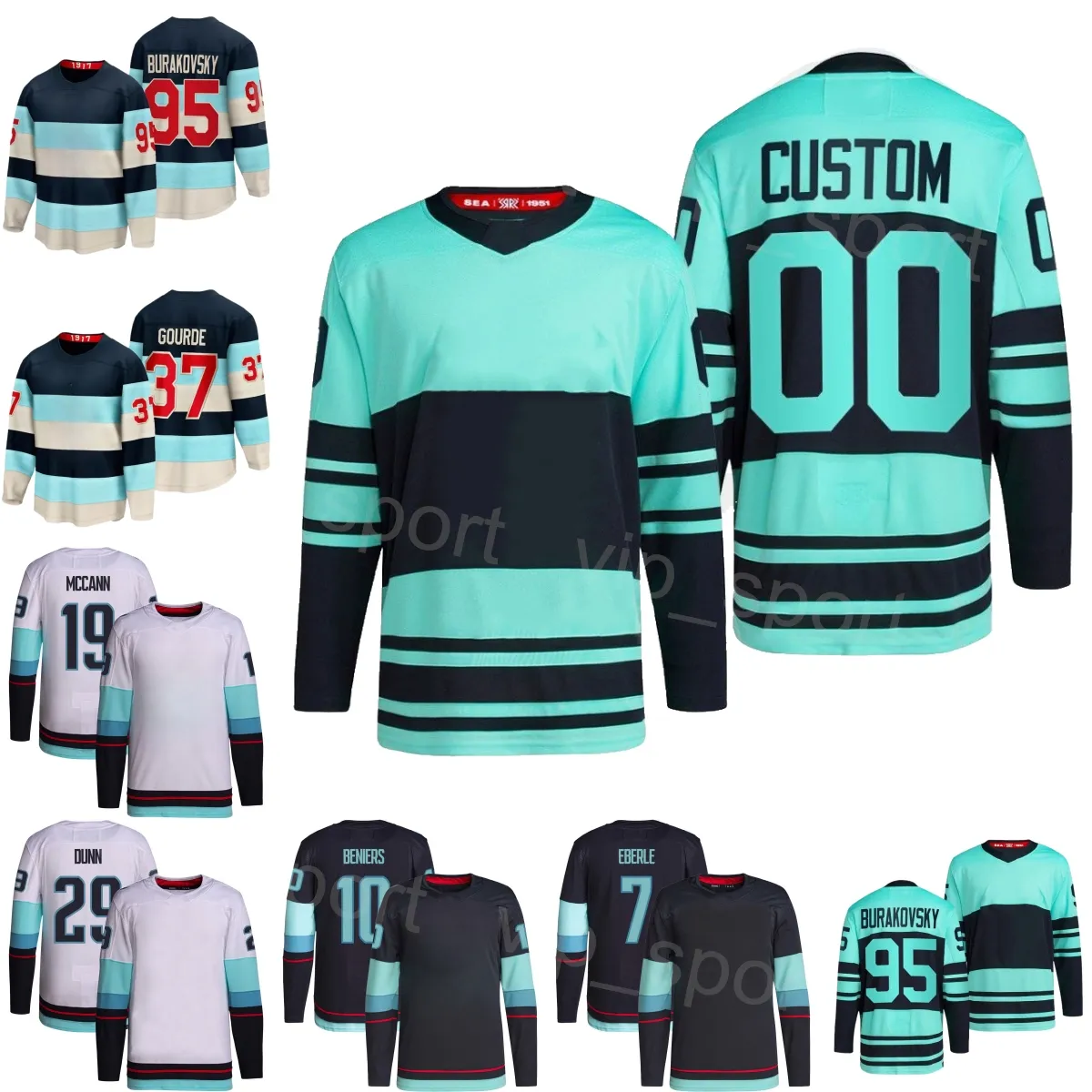 Winter Winter Classic 2024 Men Kids Hockey 17 Jaden Schwartz Jersey 95 Andre Burakovsky 19 Jared McCann 29 Vince Dunn 7 Eberle 10 Matty Beniers 37 Yanni Gourde