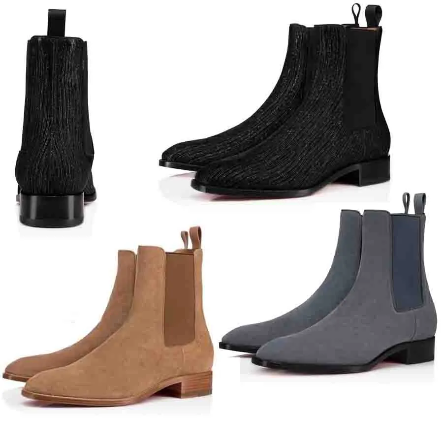 Winter heren laars enkellaars Samson Boots loafer Oxfords flats Gepatineerd kalfsleer Orlato Heren zwarte trouwjurk lederen flats schoenen Mid Bootlia 38-46Box