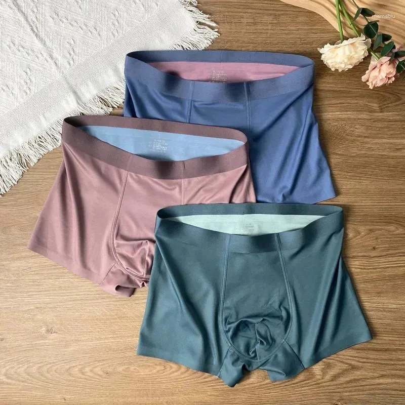 Onderbroeken Comfortabel, hoogwaardig huidvriendelijk Comfort Modal Naadloos herenondergoed Morandi Color Boxers Plus Size