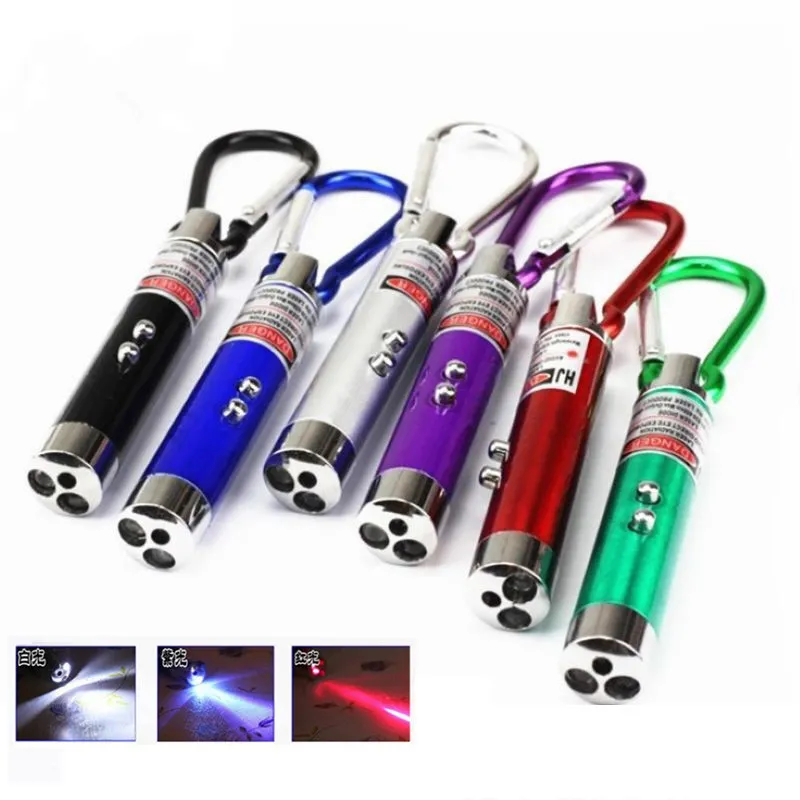 Party Favor Mini 3 In 1 UV Light Flashlight Multifunctional Ultraviolet