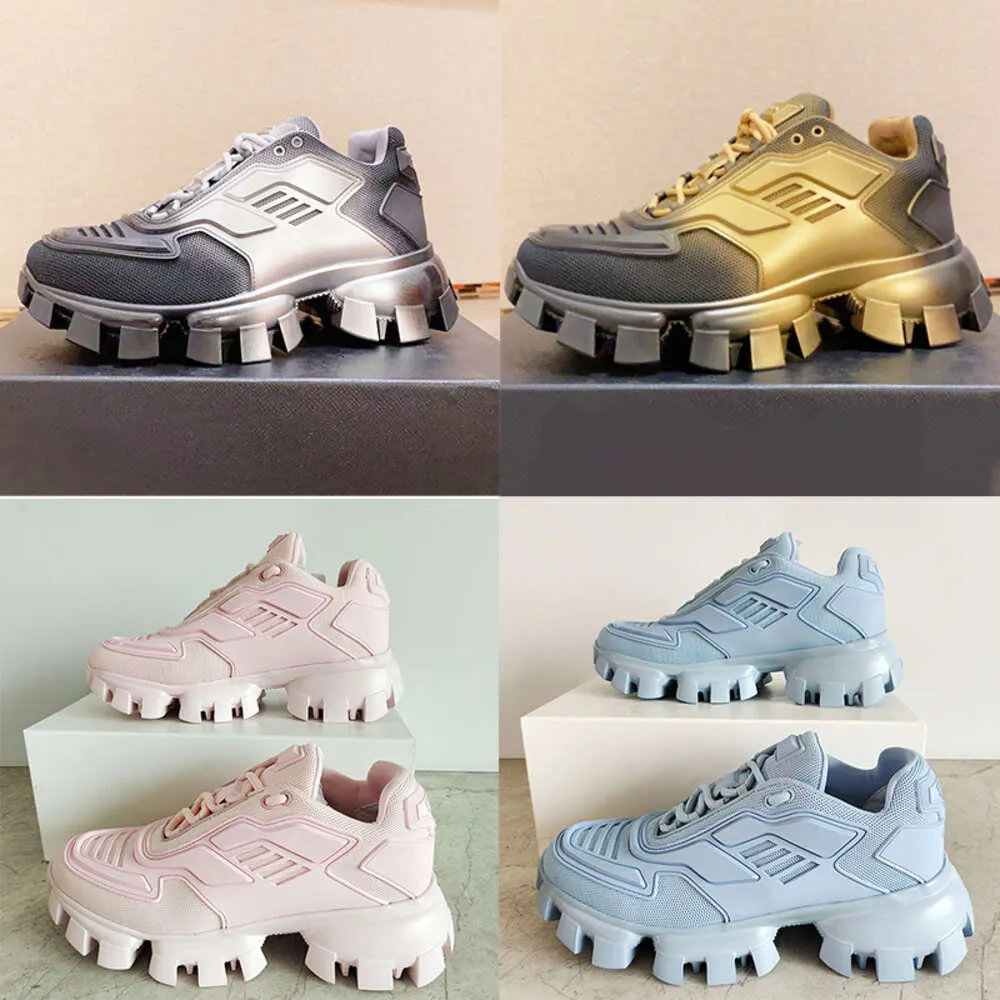 مصمم رجال امرأة منصة عارضة أحذية Cloudbust Thunder Sneakers مدرب النسيج متماسكة منخفضة أعلى أعلى أعلى من المطاط الخفيف في الهواء الطلق أحذية الحجم 35-45 NO338