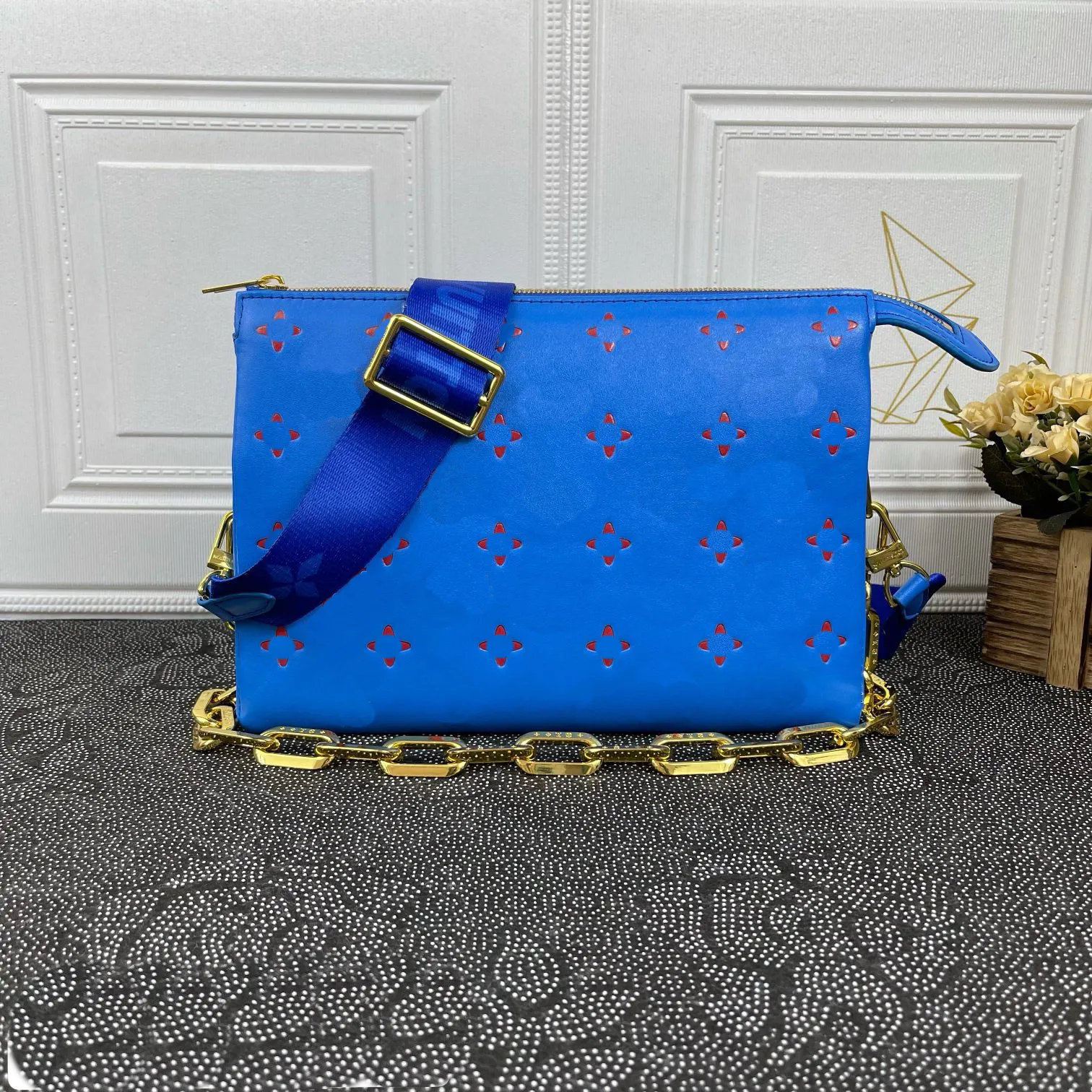 Merk buitenshuis Designer tas klassiek 23 kleur grote capaciteit ketens schoudertassen dame draagbare crossbody handtassen vrouwen bedrukte letter portemonnee portemonnee kerstcadeau