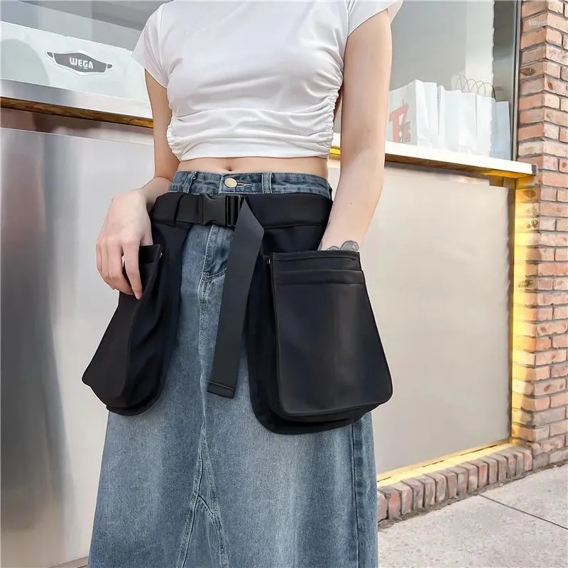 Midjeväskor Fashion Trend Bag unisex Ladies Fanny Pack Telefon Casual Movement Belt Multifunktion Big Pocket förklädepaket