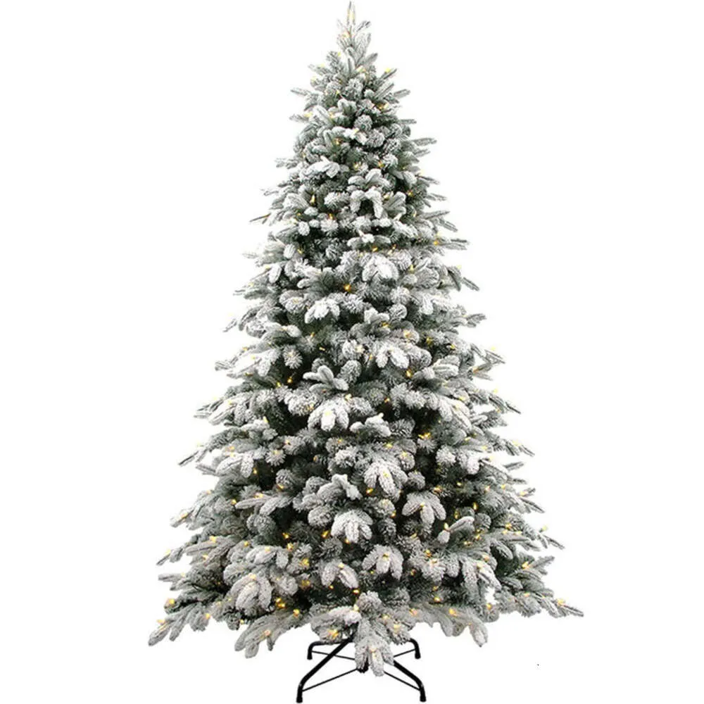 Albero di Natale in peluche PE crittografato fiocco di neve bianco di fascia alta Albero di Natale decorazione centro commerciale hotel albero di neve cedro