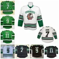 North Dakota Fighting Sioux Hawks College UND Hockey Jerseys 7 TJ Oshie 9 Jonathan Toews 11 Zach Parise Stitched White