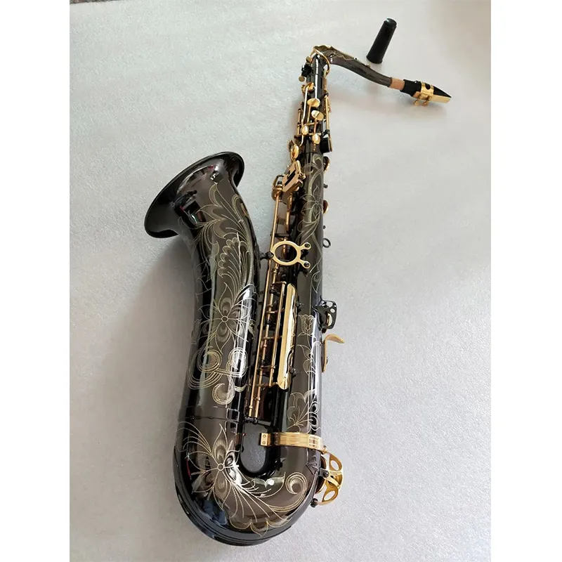 Superprestatie Professionele T-W037 Tenor Sax B Flat Tune musical Beste kwaliteit zwartgouden saxofoon
