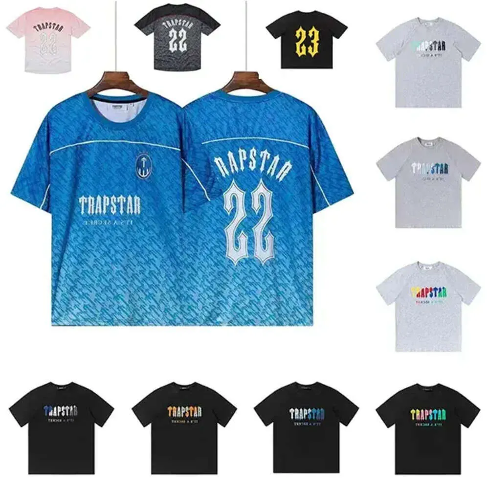 Moda Trapstar Designer Mens T koszule Poly pary litera T-shirty Kobiety modne pullovery Tees Rozmiar S/XL 688SS