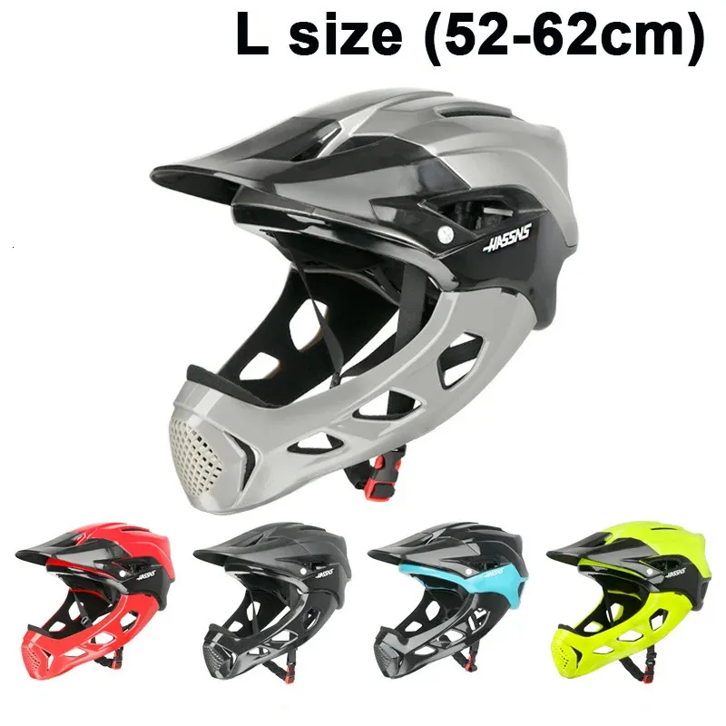 Casques de cyclisme Casque de vélo de montagne cyclisme tout-terrain casque de vélo intégral intégral casquette de sport léger 58-62 cm cyclisme/DH AM FR casque 231201