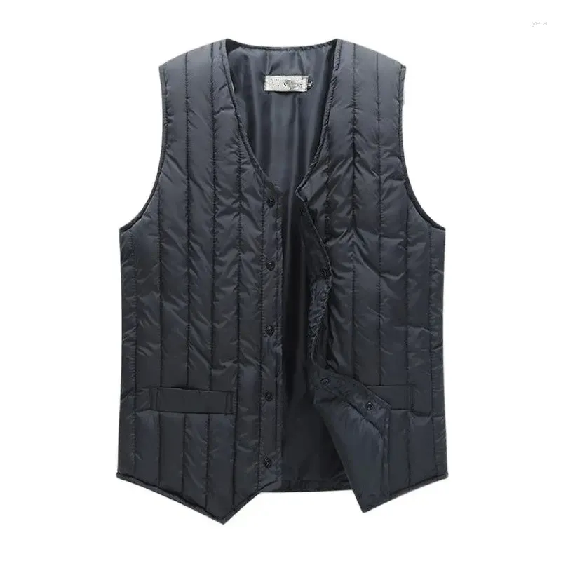 Gilets pour hommes Homme Automne Down Mâle Hiver Oversize Gilet Hommes Printemps Chaud Doudoune Chaleco Abajo Chaqueta