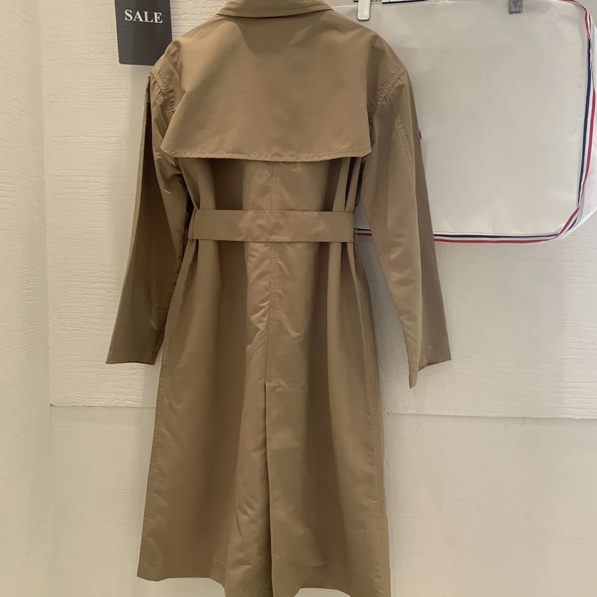 M007 Trenchcoat für Damen im britischen Stil, High-End-Frühling und Herbst, neuer zweireihiger, langer, lockerer, wasserdichter Trenchcoat