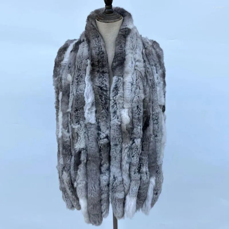 Scarves Women Fashion Genuine Fur Scarf Tassels 8 Row Natural Fluffy Shawl Lady Winter Warm Real Long Style Mufflers
