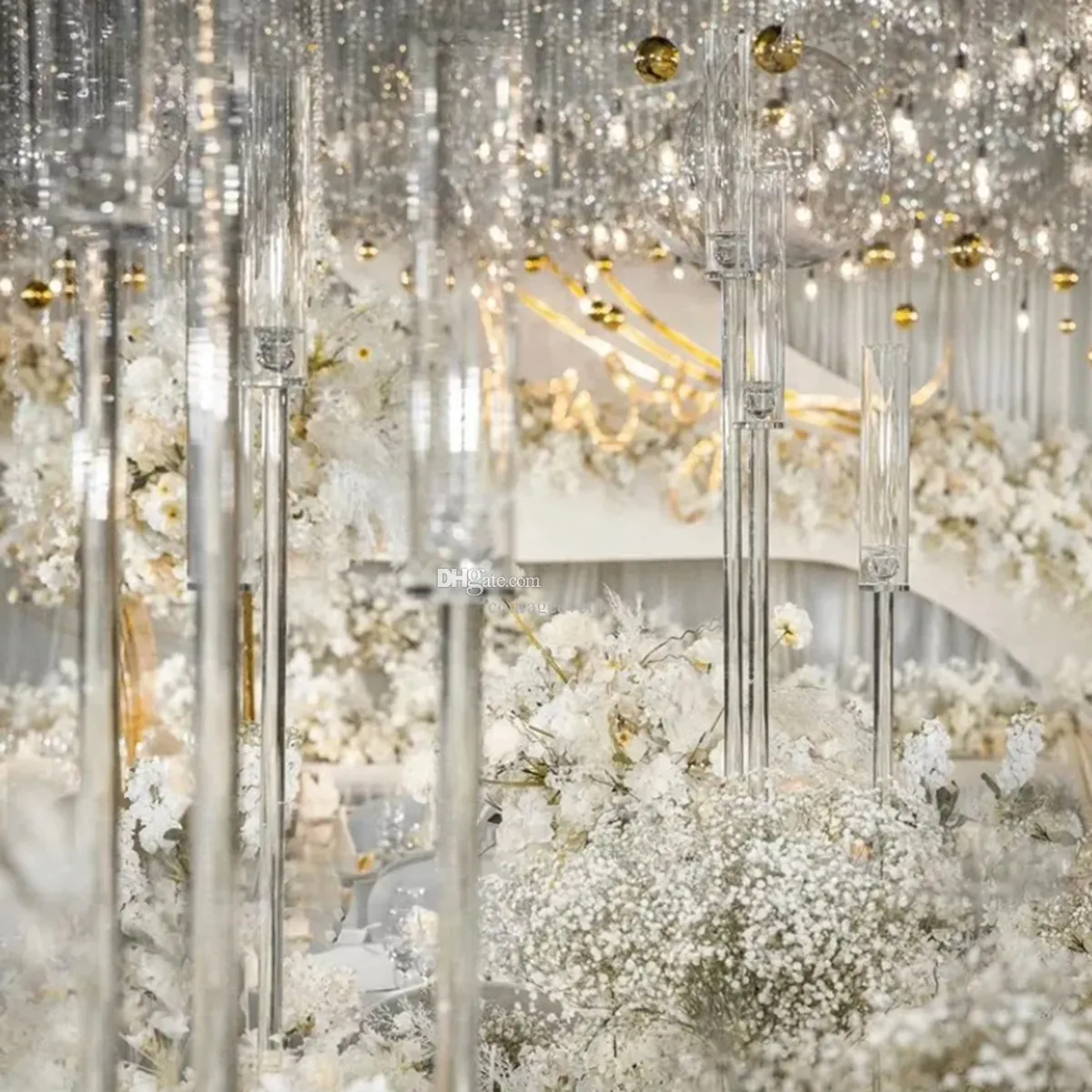 Candélabre En Acrylique à 5 Bras Pour Centre De Table