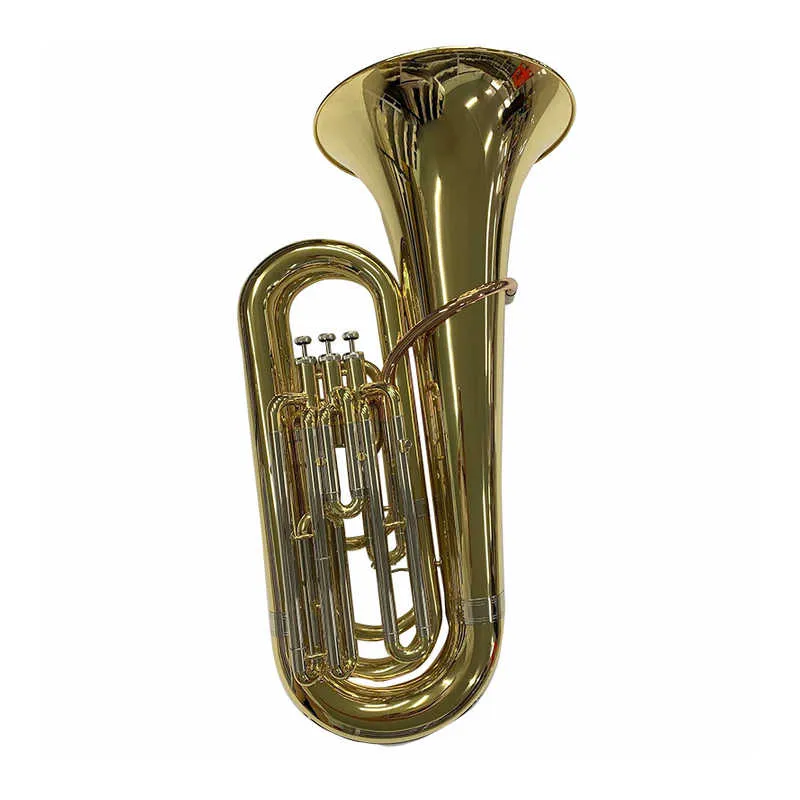 Partihandel tuba gul mässingskropp Hot Selling BB Tuning Gold Lacquer 105 Model Student Tuba