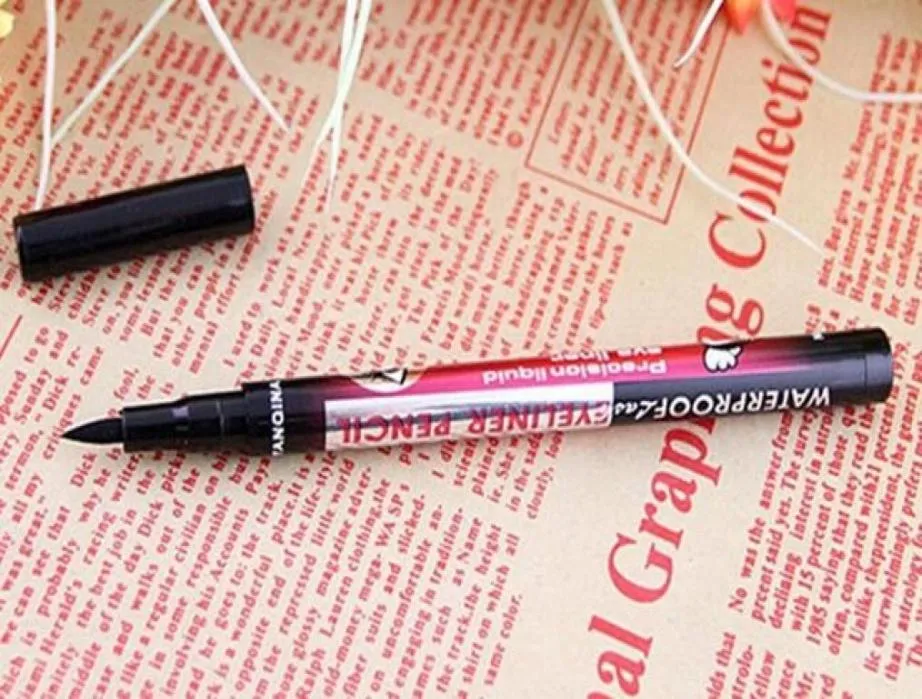 Wodoodporny czarny płyn do eyeliner Make Up Beauty Eye Liner Pencil9476709