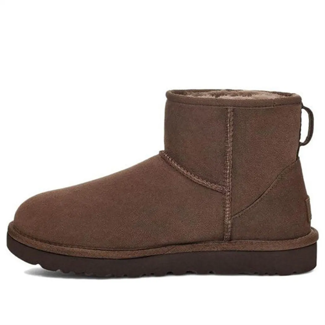 Ręcznie wykonana mody damskiej mody retro ciepłe buty śnieżne swobodne buty UG Classic Mini II Boot „Burnt Cedar” 1016222-BCDR