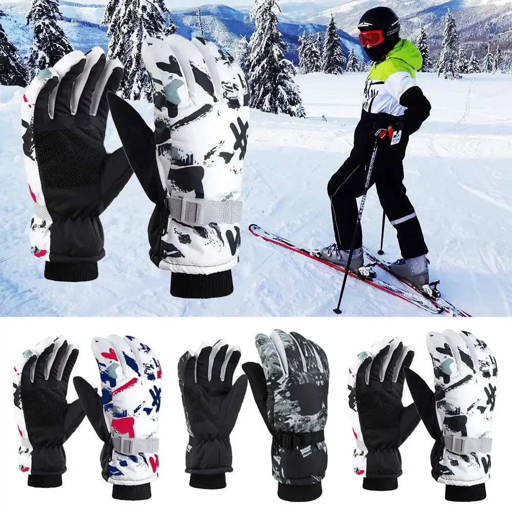 Ski Gloves Children Adult Winter Snow Warm Gloves Boy Girls Ski Snowboard Windproof Waterproof Thicken Keep Warm Winter Must 231202