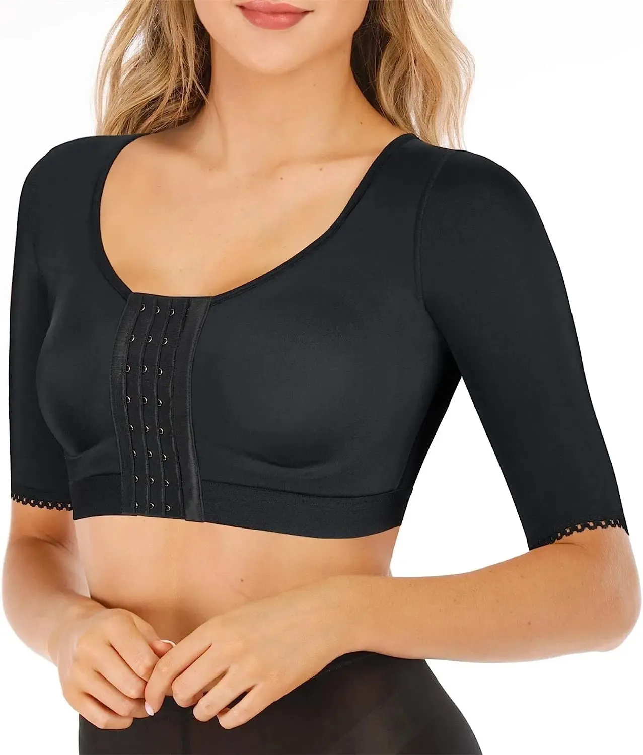 Arm Shaper Invisible Shaper hauts pour femmes compression des bras post-chirurgie fermeture avant soutien-gorge correction mammaire expansion façonnage sous-vêtements 231202