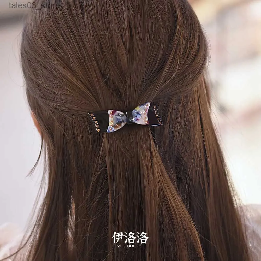 Headwear Hair Accessories Women Headwear Small Size Bow Hair Clip Vintage Hair Barrette Fashion Cute Hair Accessories For Women Q231204