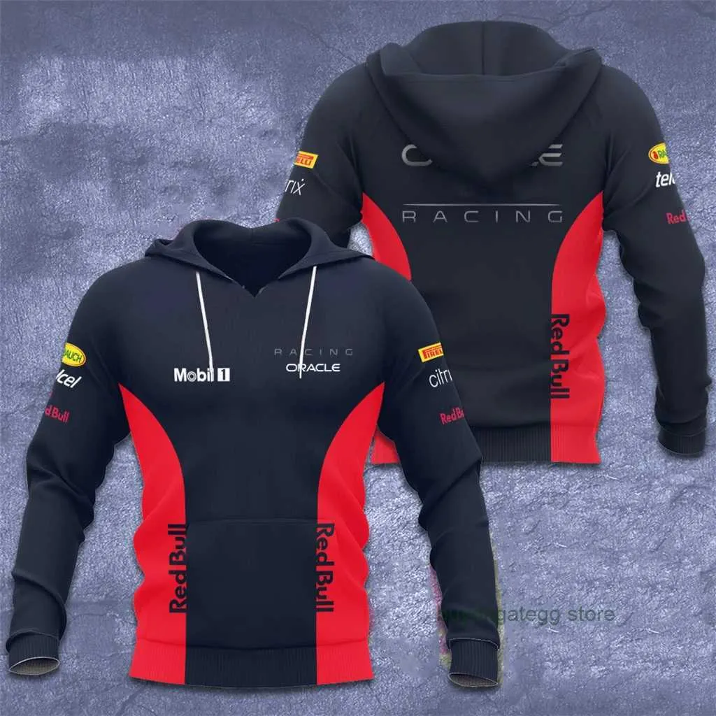 Sudaderas con capucha para hombre 2023/2024 Nuevas sudaderas del equipo de carreras de Fórmula Uno de F1 Último otoño e invierno Cremallera Impresión 3D Chaqueta de moda informal para carretera O6x7