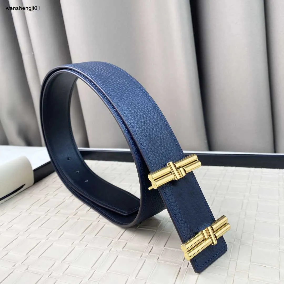 blue mens designer belt
