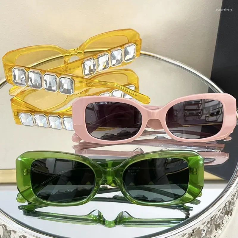 Sunglasses Fashion Global Star Like Internet Celebrity Blogger Women Brand Set Auger LF1117 Oculos Gafas De Sol Eyewear