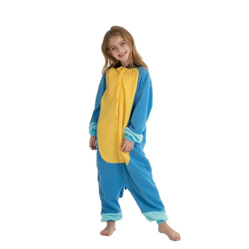 Pajamas Kids Blue Dog Onesie Pajamas Children Animal Whole Pijamas