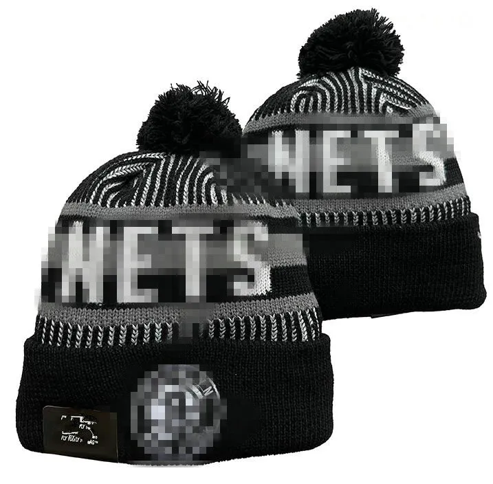 2023 Brooklyn''nets''beanie Baseball North American Team Side Patch Winter Wool Sport Knit Hat Skull Caps Beanies A0