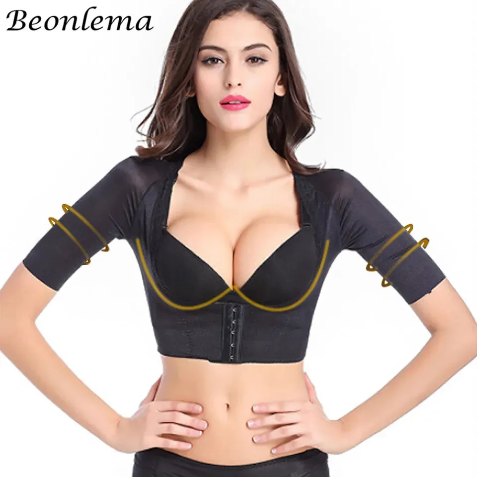 Arm Shaper Beonlema Arm Shaper Women Body Shaper Bust Push Up Breast Shapers Tops Posture Adjust Breast Lift Shapewear Female Shaper XS-2XL 231202