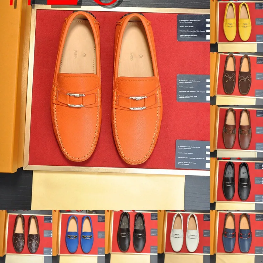 35Model Luxury Casual Schuhe Slip auf Lederschuhe Plus Size 45 für Männer Hochzeitsfeierschuhe Designer -Style -Schuhe für Männer brandneue Geschäfte