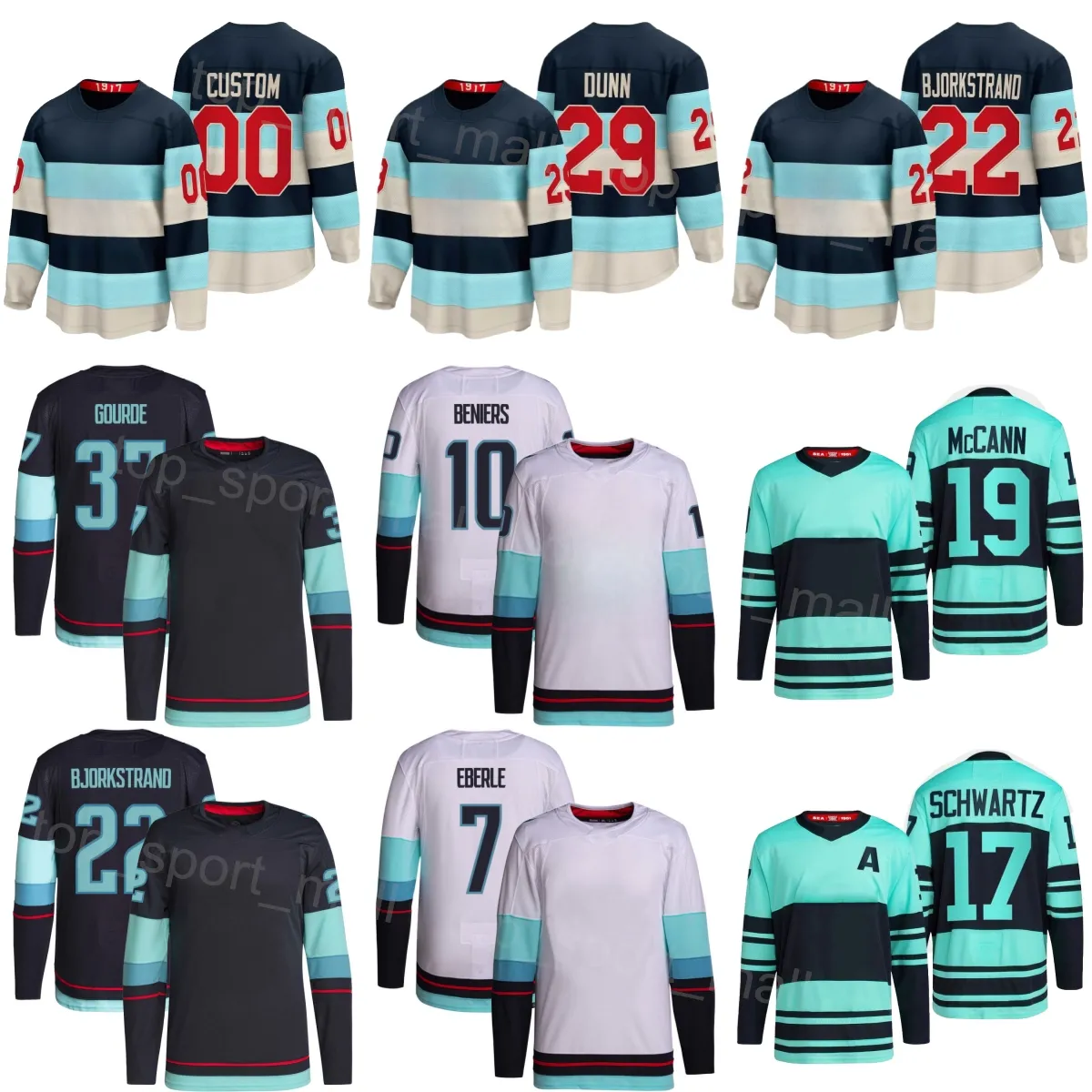 2024 Winter Classic Men Kids Women Hockey 19 Jared McCann Jersey 29 Vince Dunn Eberle Matty Beniers Yanni Gourde Oliver Bjorkstrand Jaden Schwartz Andre Burakovsky