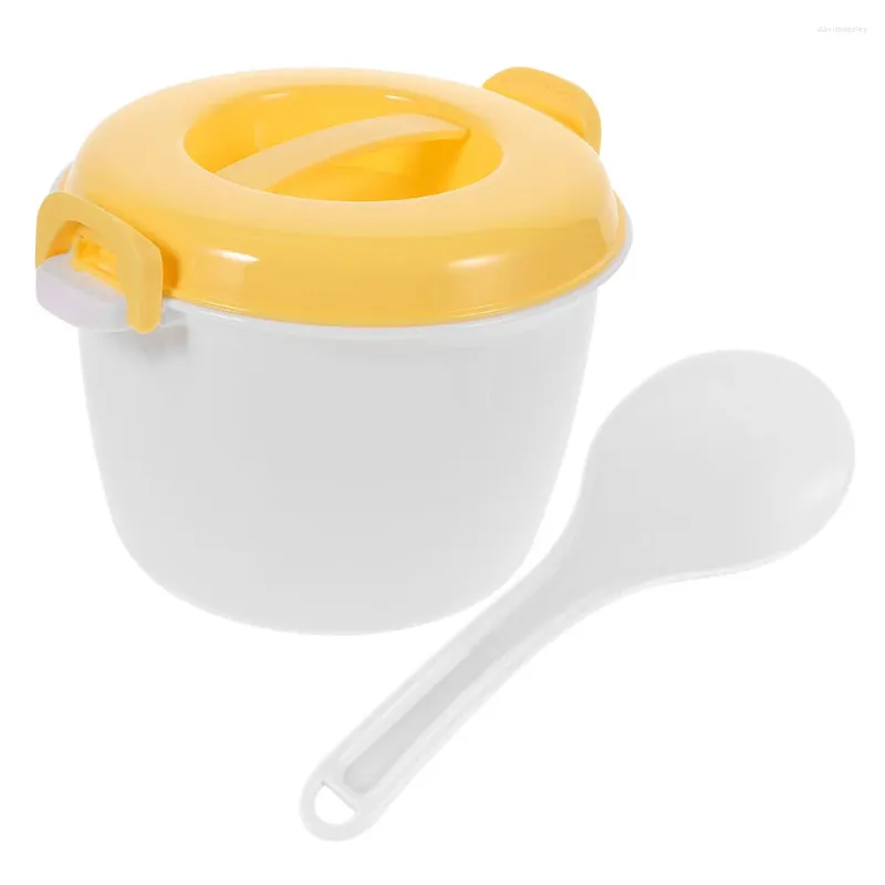 Dinnerware Microwave Lunch Box Gifts Teachers Home Rice Cooker Microwaveable Students Maker Making Tool Plastic Small