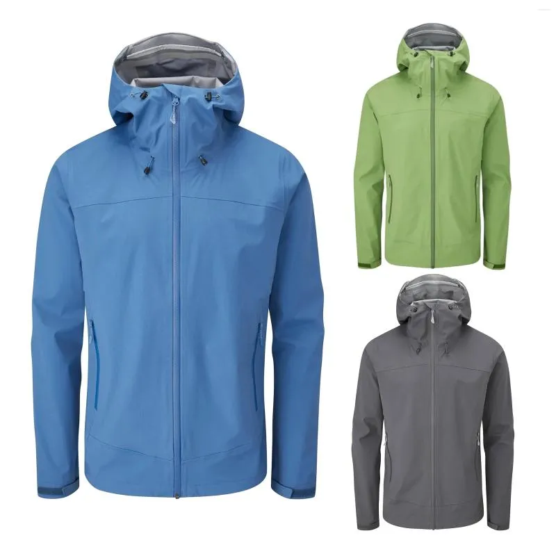 Vestes pour hommes Vêtements de plein air de haute qualité 3 couches Mens imperméable durable veste de pluie personnalisée